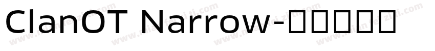 ClanOT Narrow字体转换